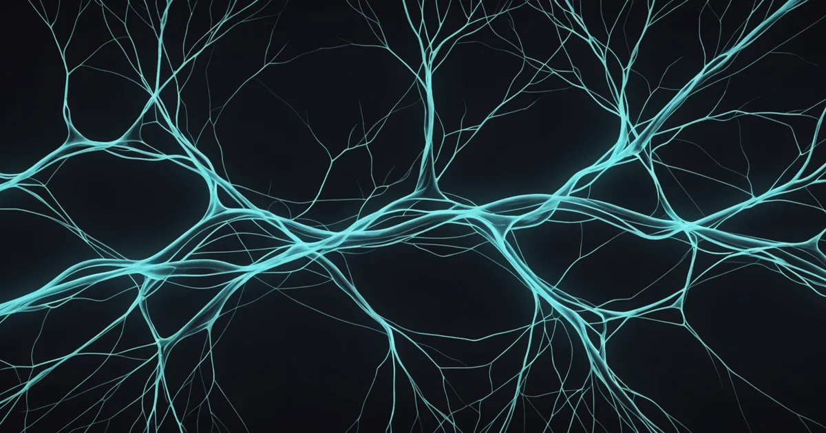 Abstract network of flowing lines representing connected call pathways