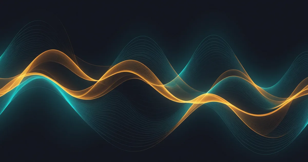 Abstract rhythmic wave pattern representing timing and cadence
